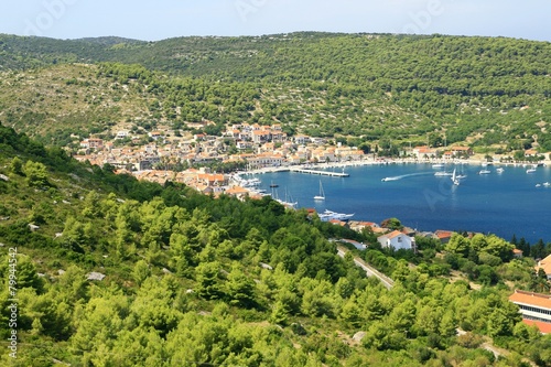 Town "Vis" on island "Vis", Adriatic sea (Croatia)