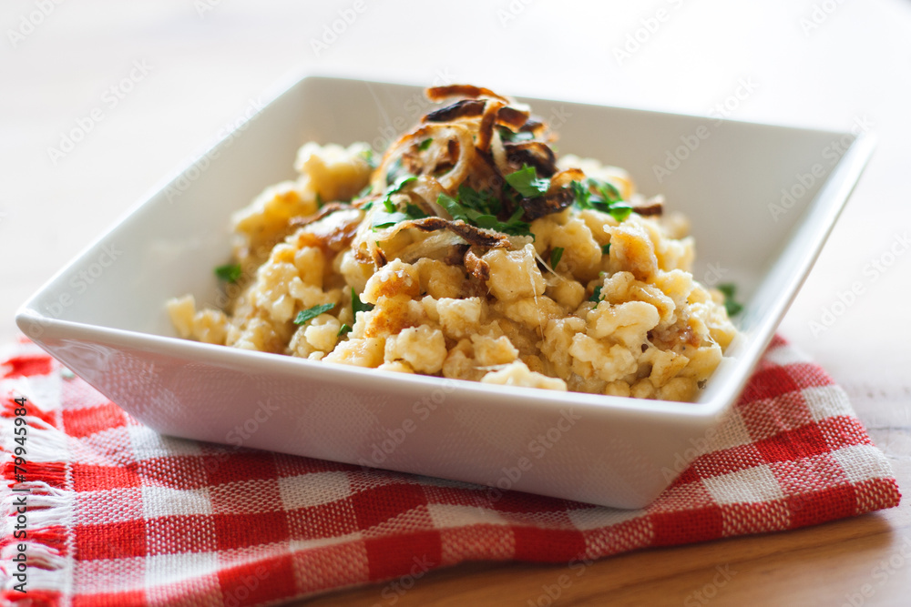 Kasnocken mit Steirerkäse Kasnocken mit Steirerkäse
