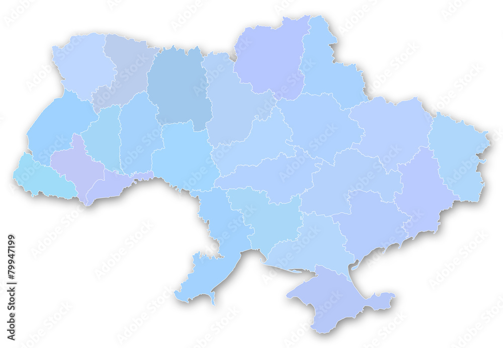Carte des régions de l'Ukraine Carte des régions de l'Ukraine
