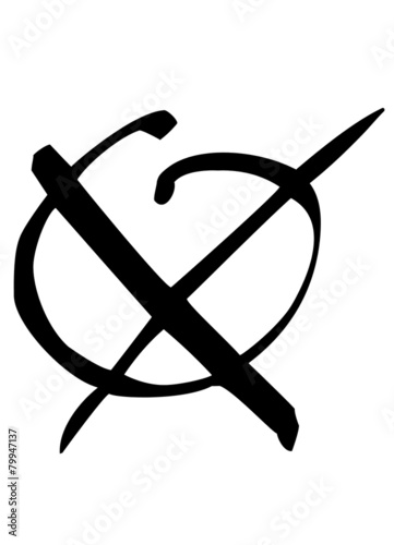 Kreuz auf dem Stimmzettel