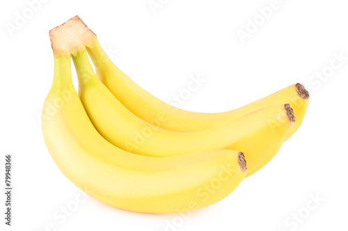 Bunch of bananas isolated on white background