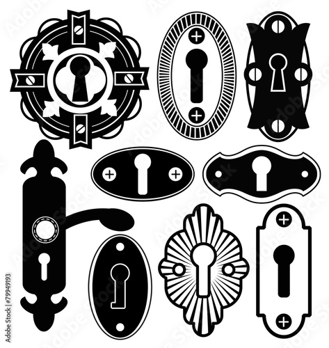 Door Handle Knob Latch Key Keyhole