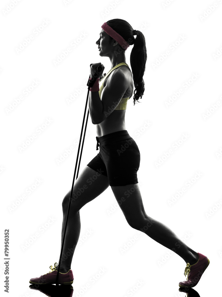 woman exercising fitness workout resistance bands woman exercising fitness workout resistance bands