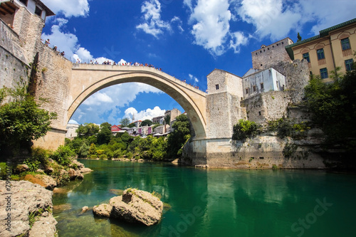 Old Bridge of Mostar in Bosnia Herzegovina photo