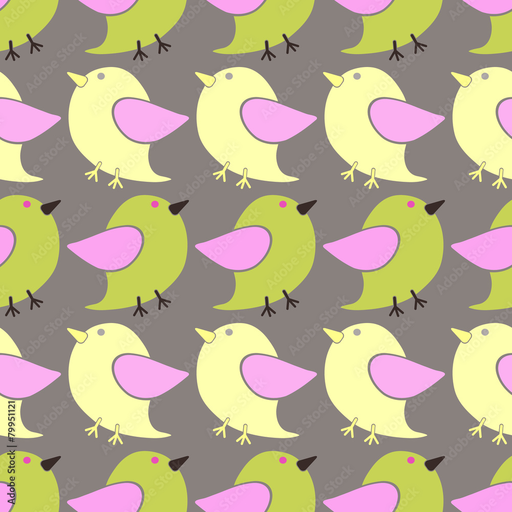 seamless abstract background with birds seamless abstract background with birds