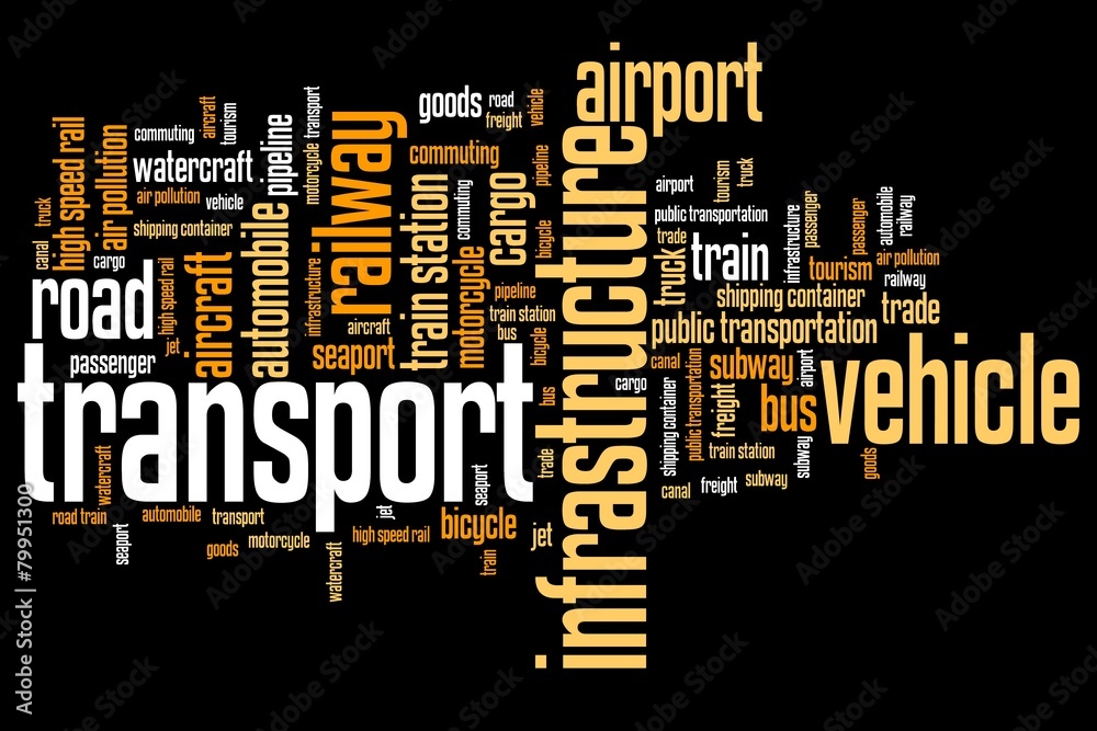 Transportation - words concept Transportation - words concept