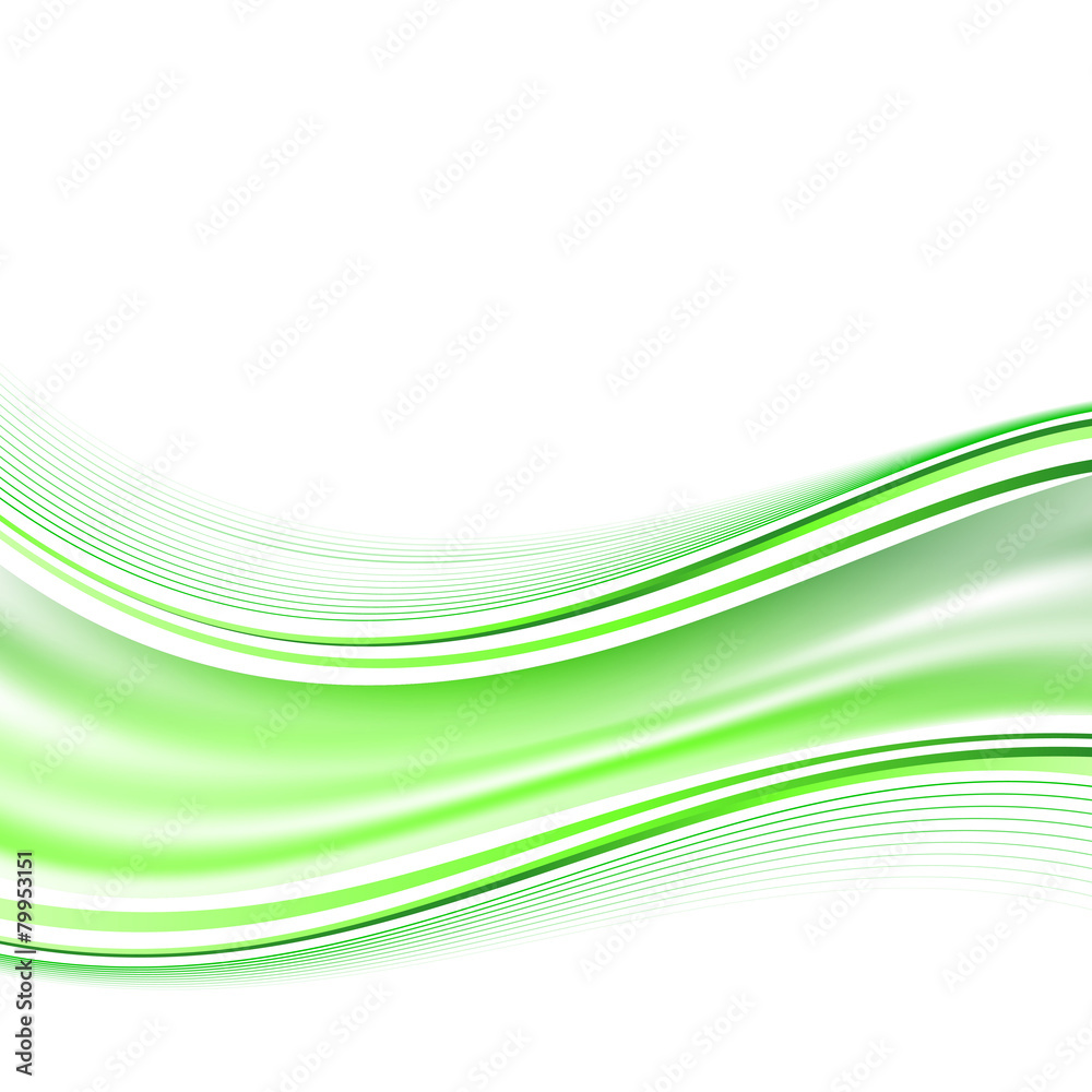 Modern smooth green airy fresh swoosh wave background Modern smooth green airy fresh swoosh wave background