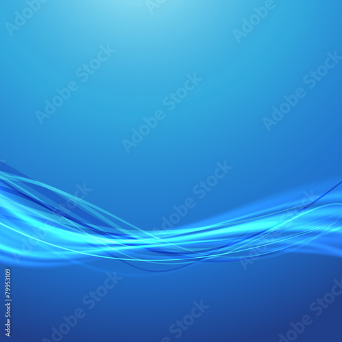 Blue wave speed swoosh smooth futuristic background © phyZick
