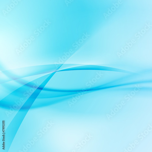 Blue modern soft lines abstract background