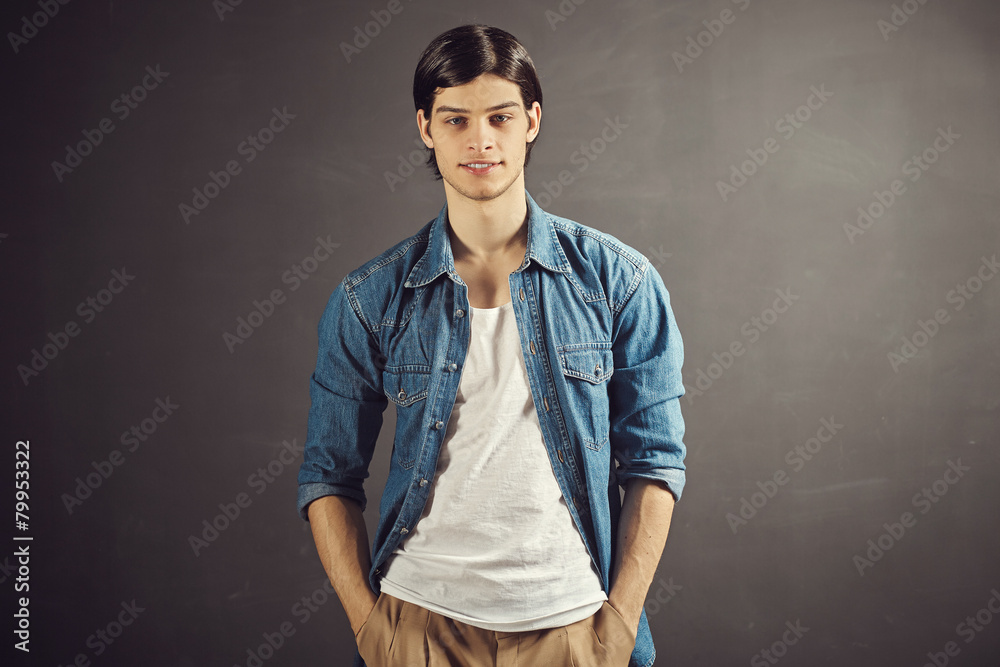 Portrait of an handsome young man Portrait of an handsome young man