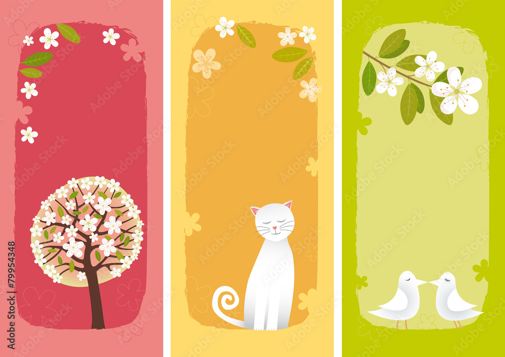 Fototapeta premium Spring banners