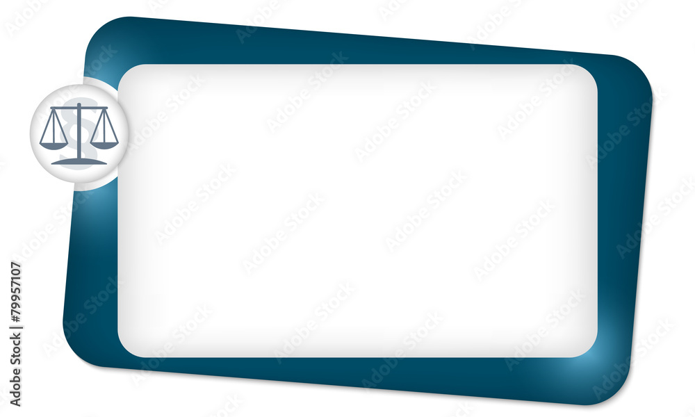 Dark frame for entering text and law symbol Dark frame for entering text and law symbol
