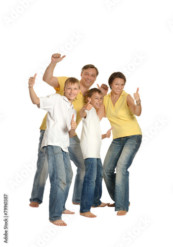 family of four people