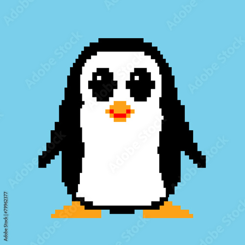 pixel penguin