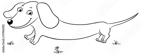Dachshund outline