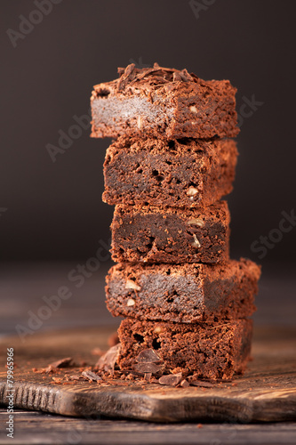 Fotografía chocolate brownies