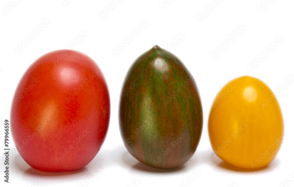tomatoes of different grades and color tomatoes of different grades and color