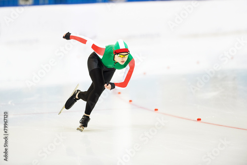 фотографія speed skatig sportsman