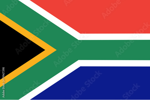 South African vector flag.