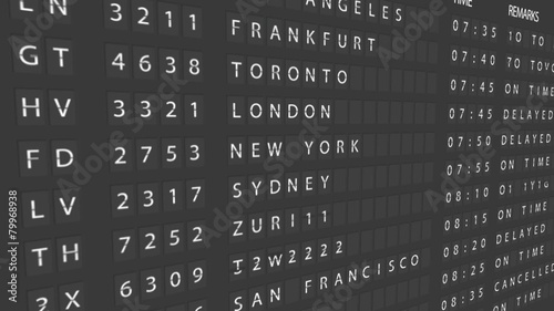 Airport Departure Board