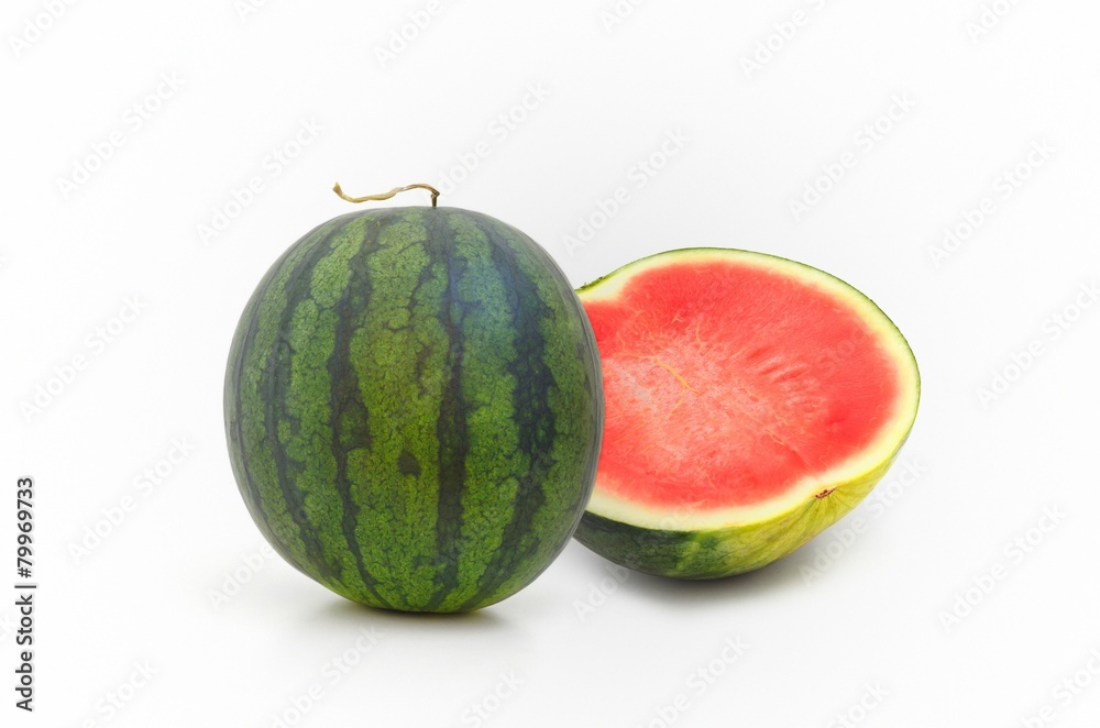 Fresh watermelon isolate on white background Fresh watermelon isolate on white background