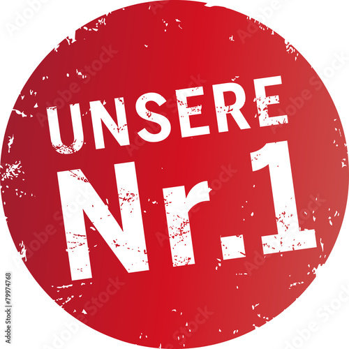 Button stempel Unsere Nr.1