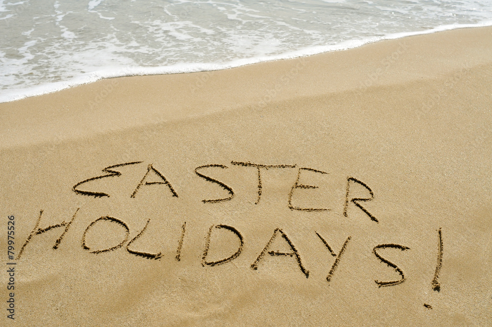 Fototapeta premium easter holidays on the beach