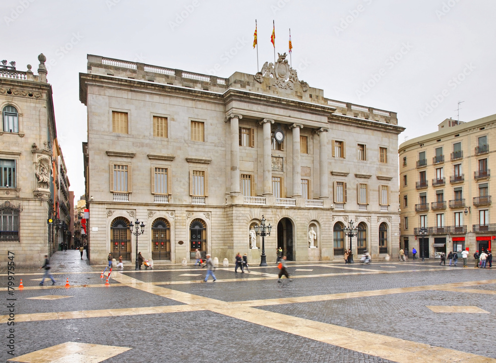 Town council of Barcelona in Barcelona. Spain