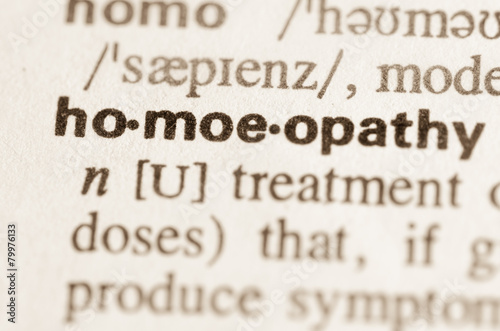 Dictionary definition of word homeopathy