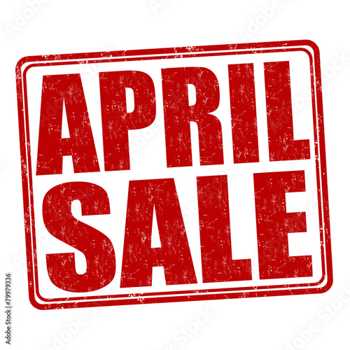 April sale stamp