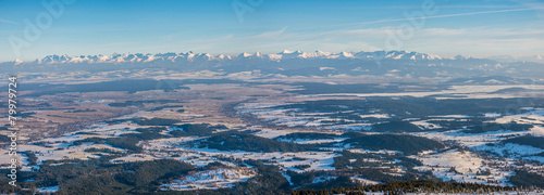 Panorama na Tatry z Babiej Góry