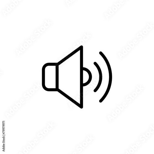 Speaker - Trendy Thin Line Icon