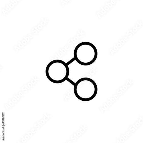 Share - Trendy Thin Line Icon