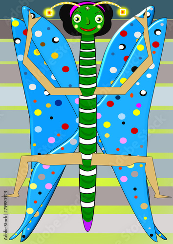 La danza de la mariposa azul
