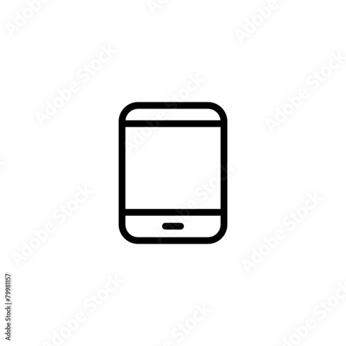 Mobile - Trendy Thin Line Icon