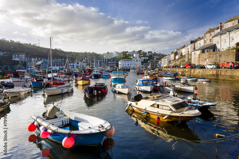 Mevagissey Harbour Cornwall England