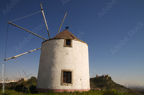 Windmill against Palmela castle