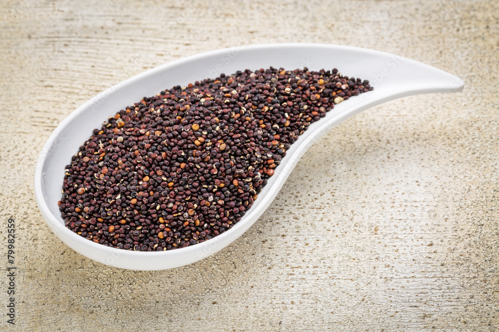 black quinoa grain grown in Bolivia black quinoa grain grown in Bolivia