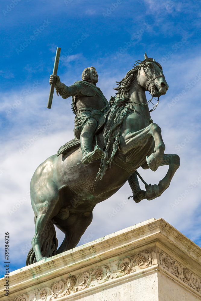 Monument of Philip IV of Spain in Madrid