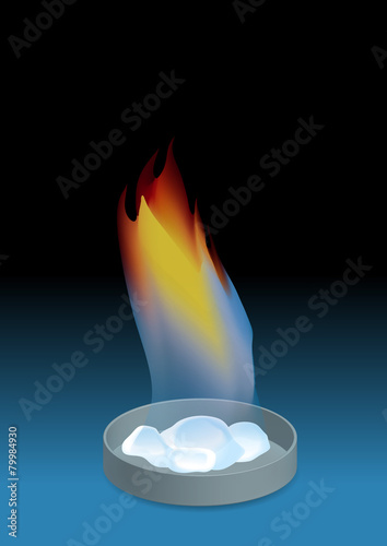 Methane Hydrate image illustration