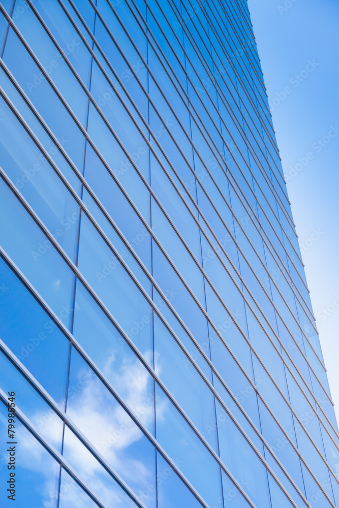 Glasfassade eine modernen Gebäudes - Hochhaus Glasfassade eine modernen Gebäudes - Hochhaus