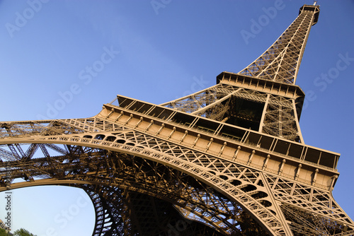 France, Paris, Eiffel Tower, low angle view #79988175