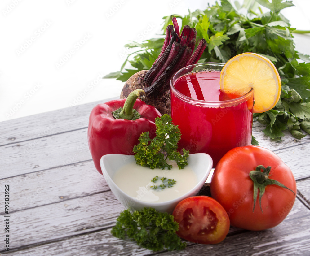 Red vegetables mix juice Red vegetables mix juice
