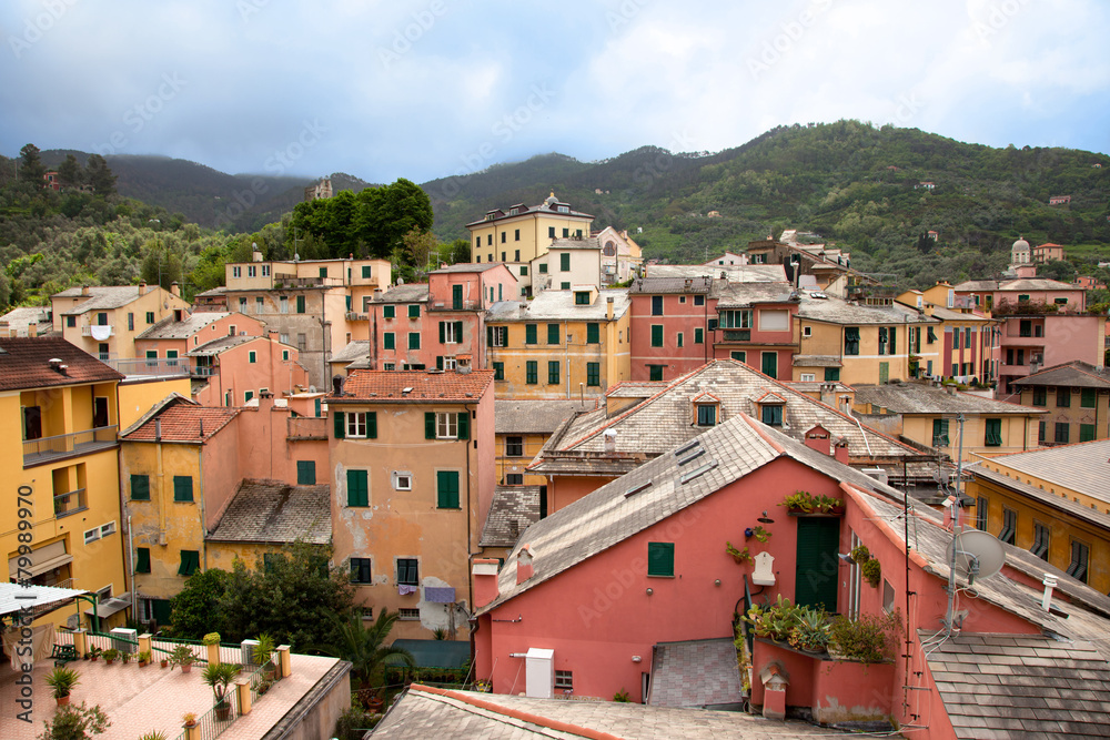 Colourful small town in Italy