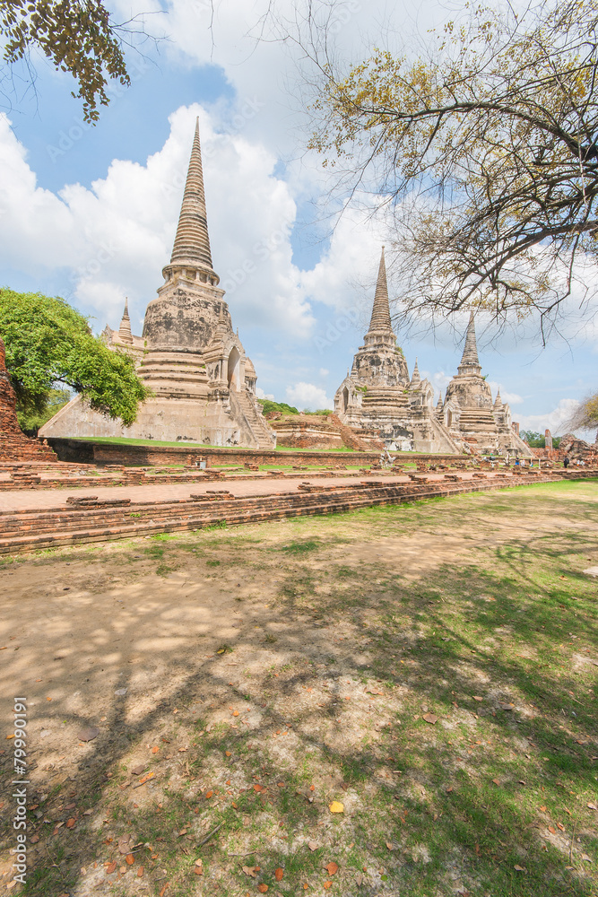 Wat Phra Srisanphet in Ayutthaya, Thailand.