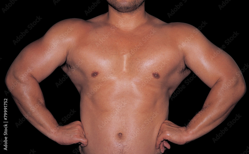 Fototapeta premium 근육질 몸매