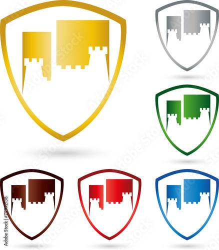 Logo, Turm, Schloss, Burg, Wappen