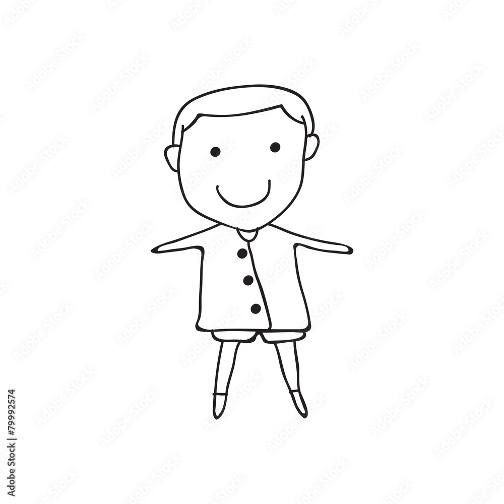 hand drawing cartoon concept happy people hand drawing cartoon concept happy people