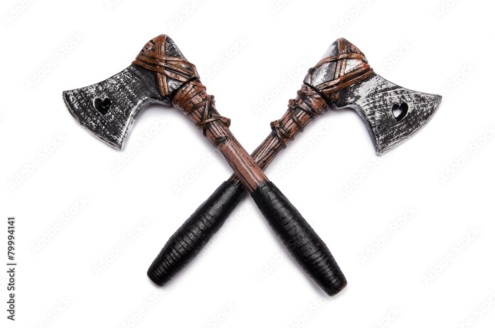 Axe isolated on the white background Axe isolated on the white background