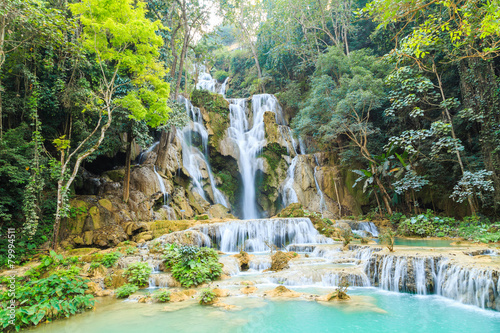 Tat Kuang Si Waterfalls in Laos